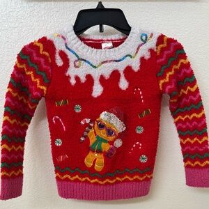 Girls Holiday Time Christmas Sweater
